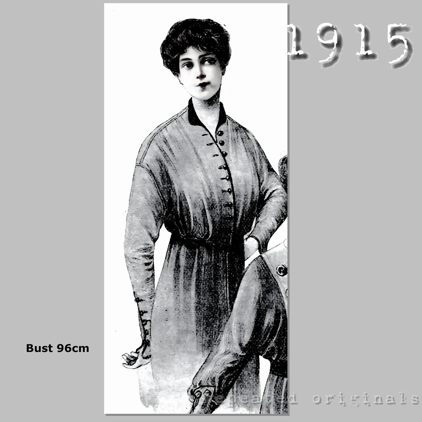 1915 Blouse Sewing Pattern - INSTANT DOWNLOAD PDF