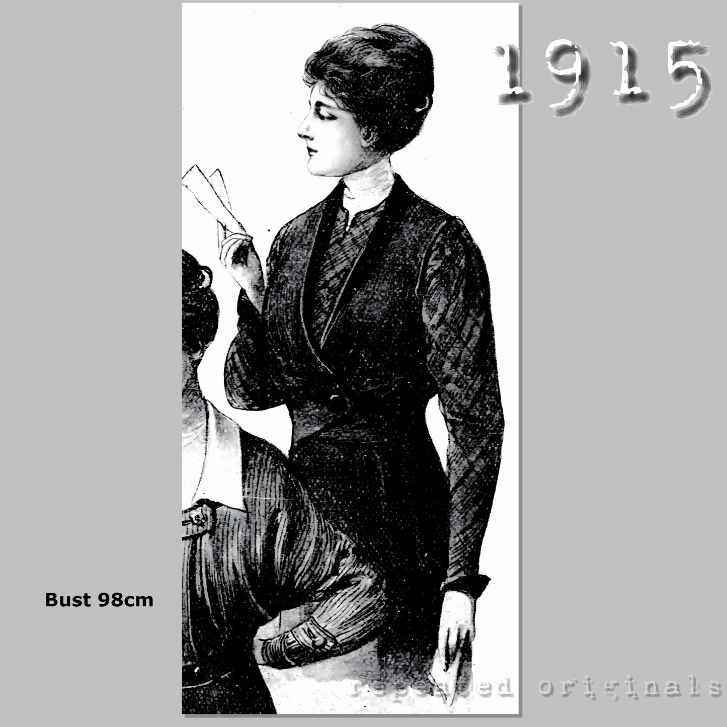 1915 Blouse Sewing Pattern - INSTANT DOWNLOAD PDF