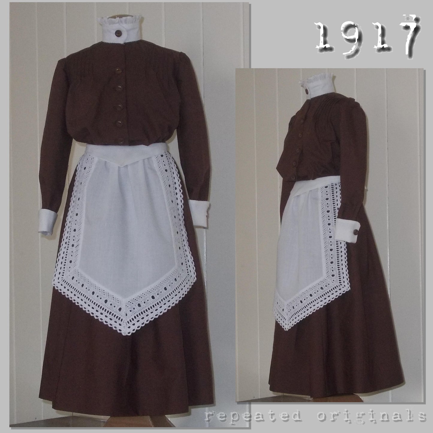 1917 Housemaid Nursemaid Outfit Sewing Pattern - INSTANT DOWNLOAD PDF
