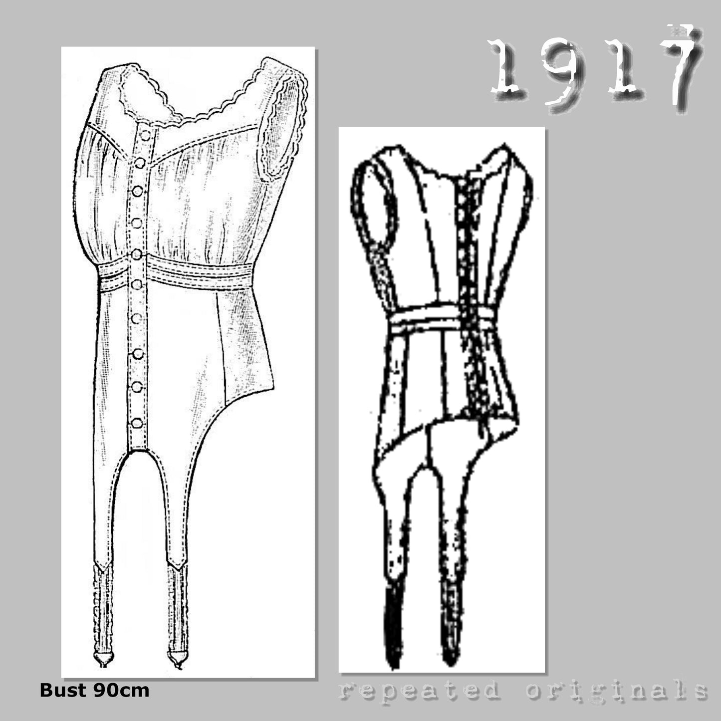 1917 Reform Corset Sewing Pattern - INSTANT DOWNLOAD PDF