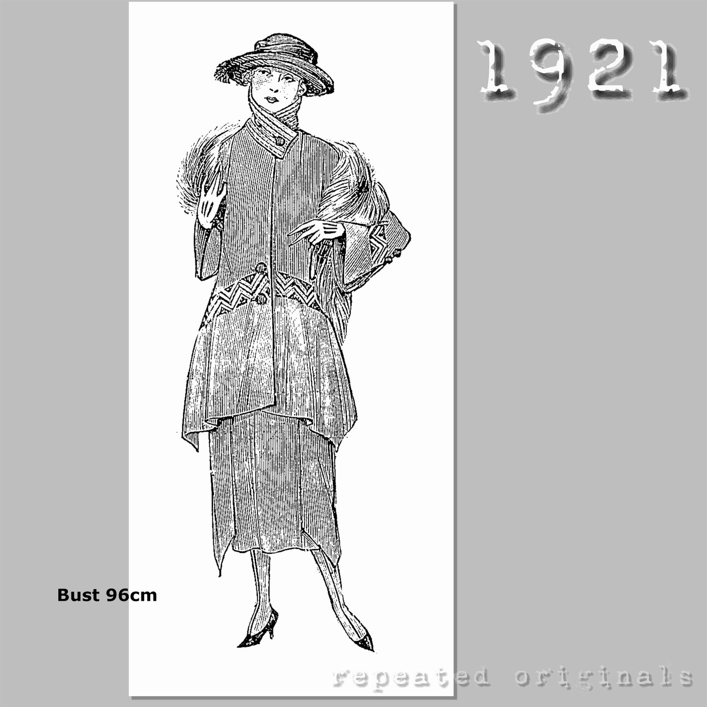 1921 Street Suit Sewing Pattern - INSTANT DOWNLOAD PDF