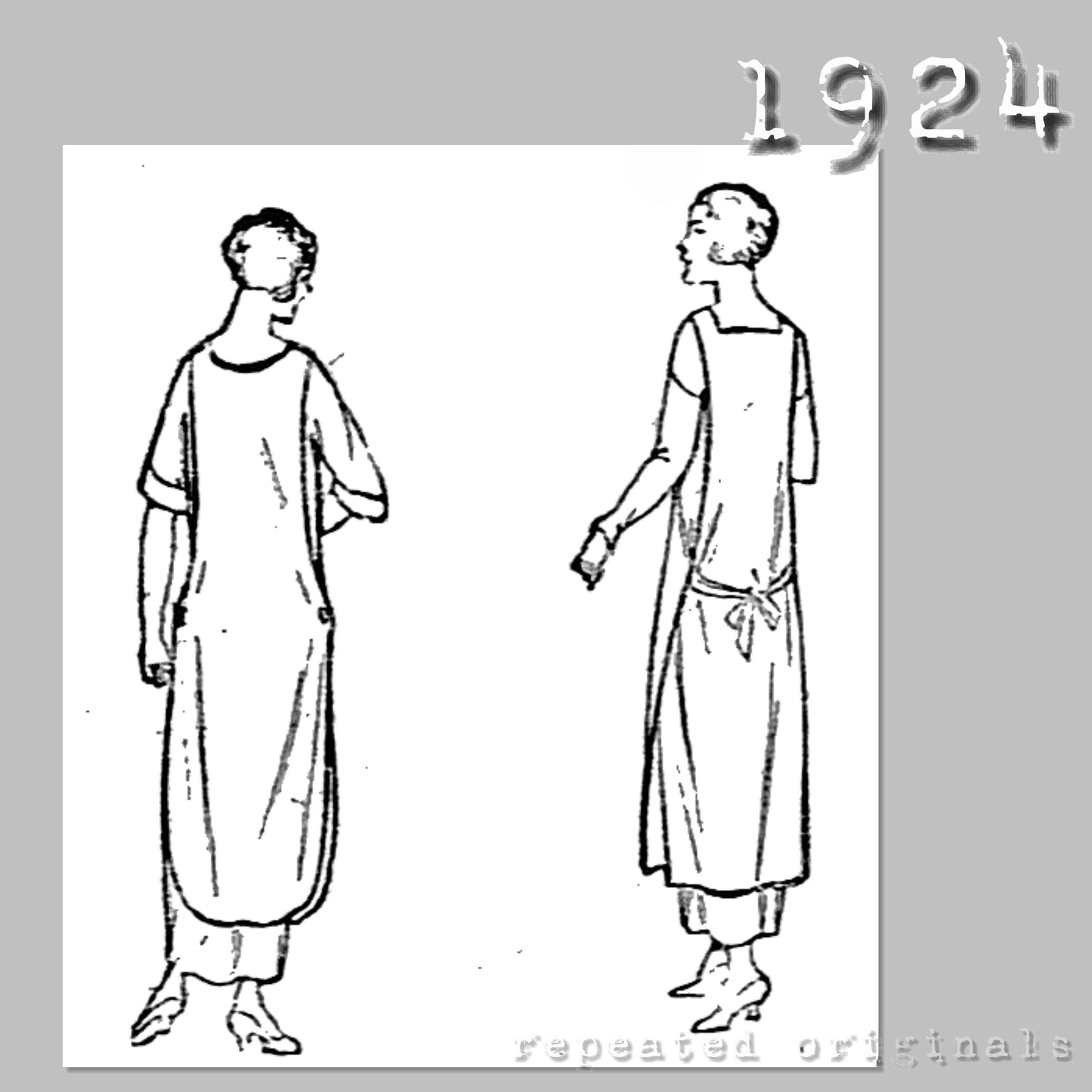 1924 Farm/Gardening/Work Aprons Sewing Pattern - INSTANT DOWNLOAD PDF
