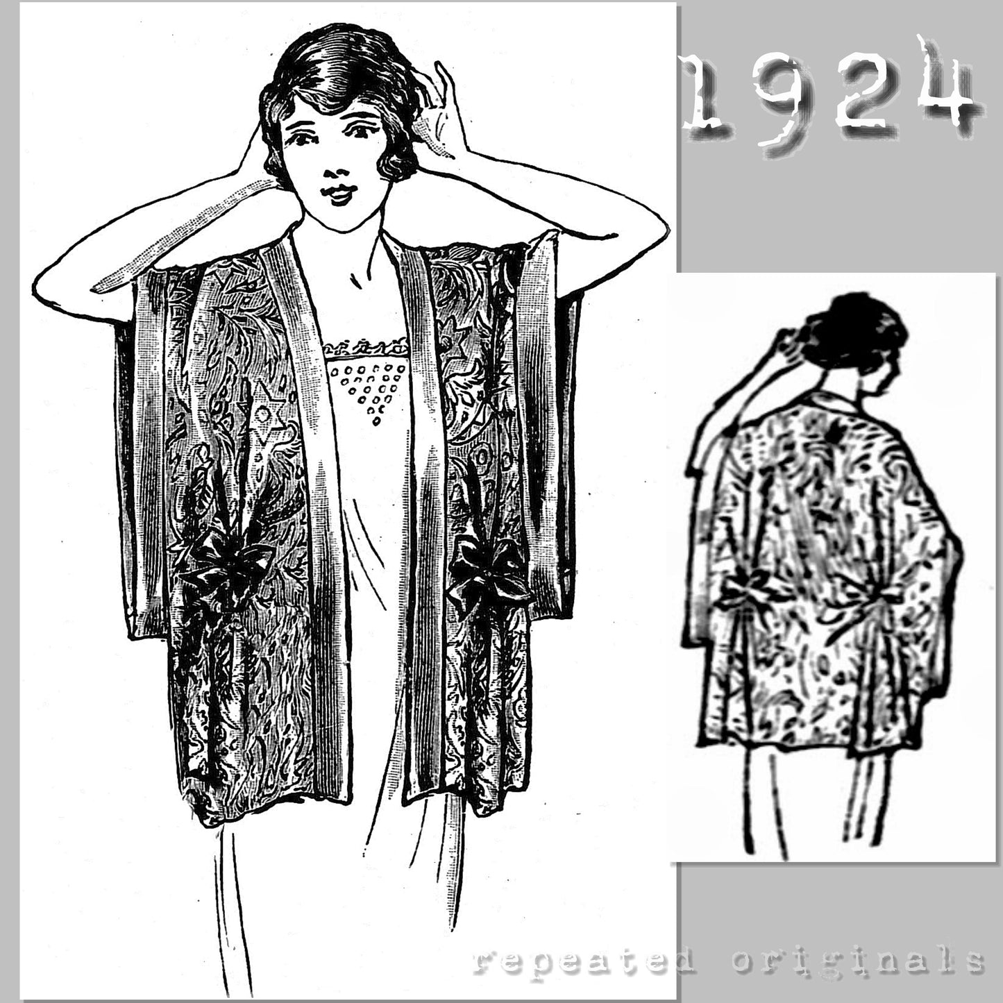 1924 Dressing/Styling Cape Sewing Pattern - INSTANT DOWNLOAD PDF
