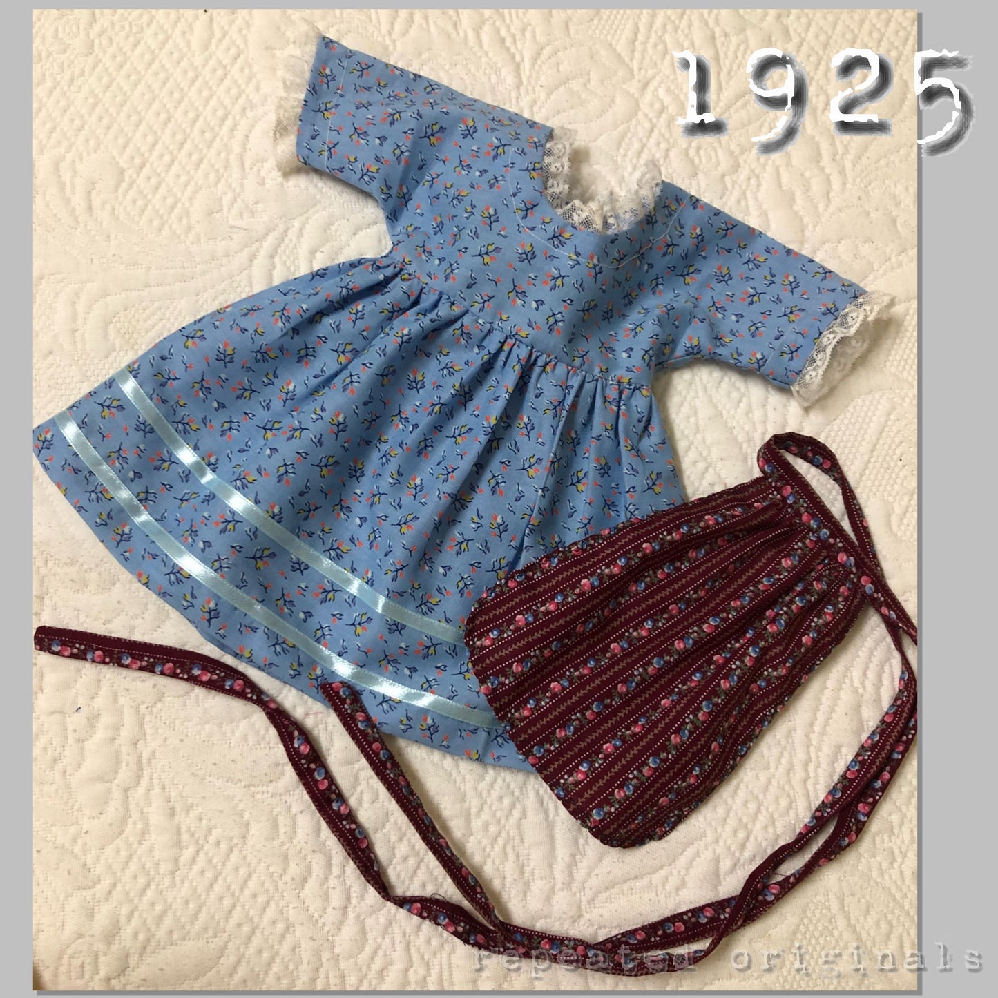 1925 Doll Dirndl Dress and Underwear Sewing Pattern - INSTANT DOWNLOAD PDF