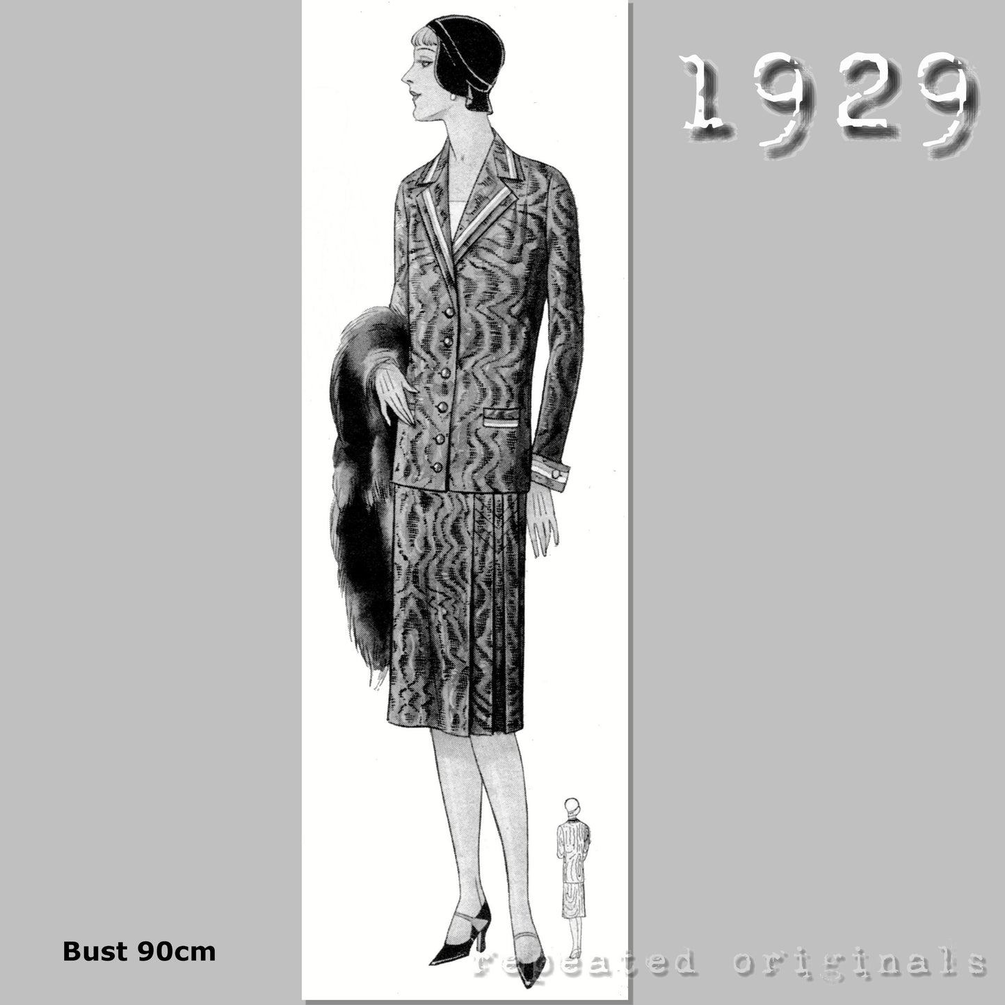 1929 Dress Suit Sewing Pattern - INSTANT DOWNLOAD PDF