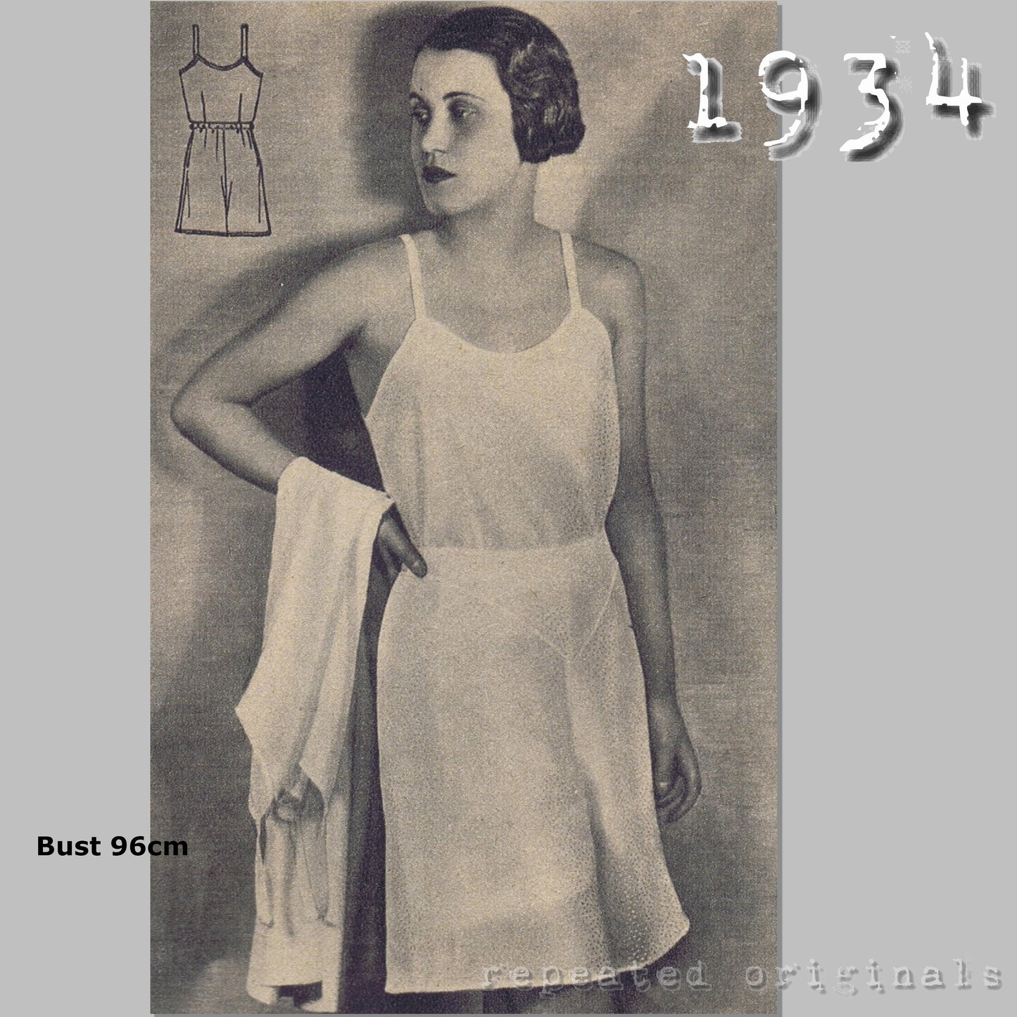1934 Camisole and Panties Sewing Pattern - INSTANT DOWNLOAD PDF