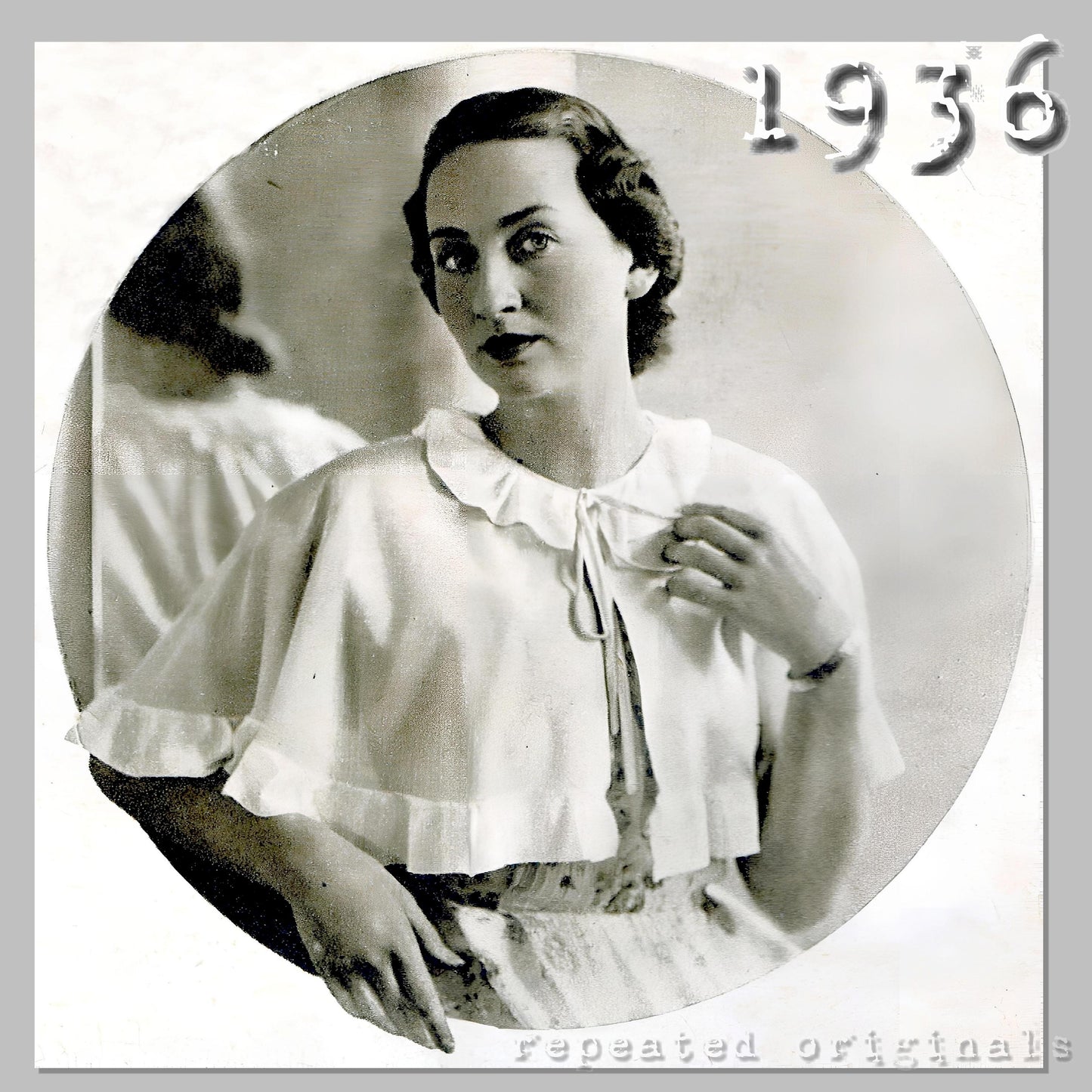 1936 Styling or Hairdressing Cape Sewing Pattern - INSTANT DOWNLOAD PDF