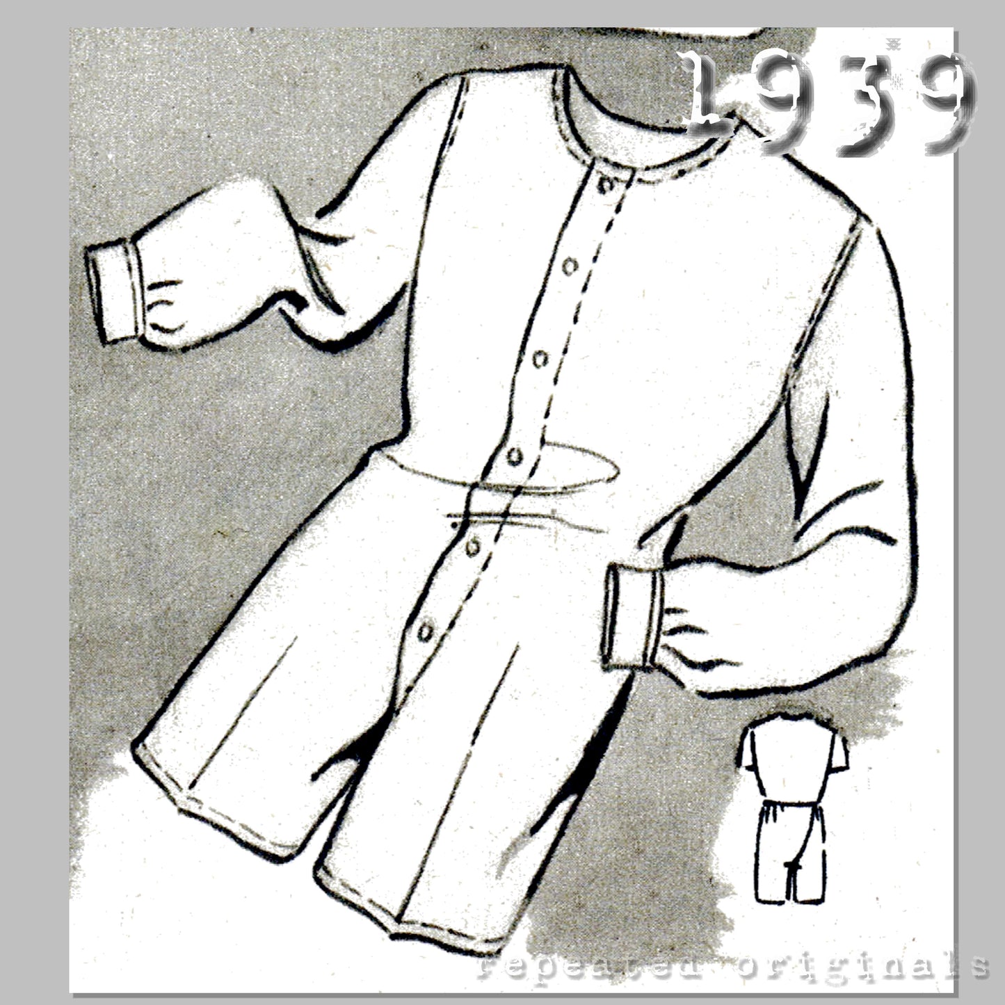 1939 Young Man's Linens Sewing Pattern - INSTANT DOWNLOAD PDF