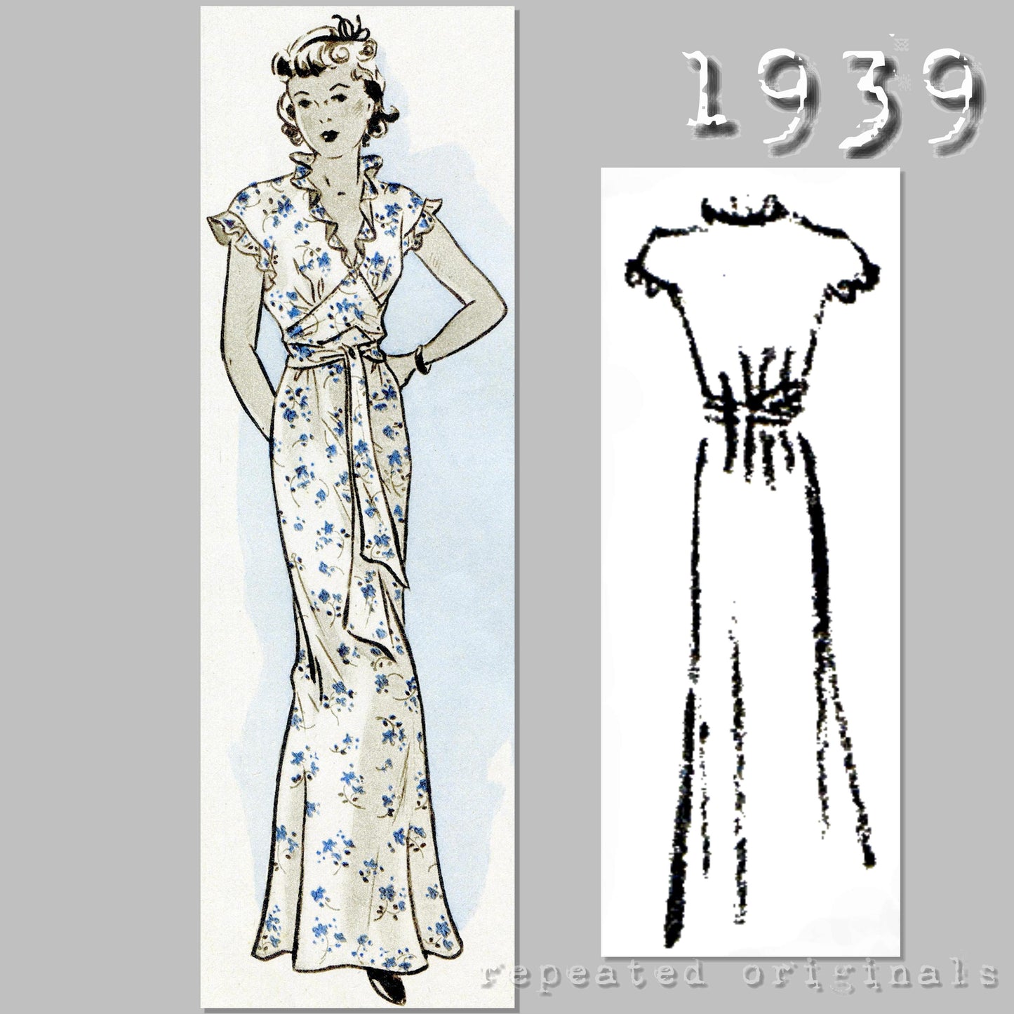 1939 Underwear Lingerie Sewing Pattern - INSTANT DOWNLOAD PDF
