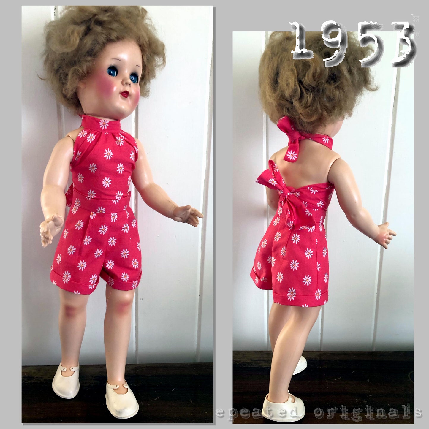 1953 Pedigree Elizabeth Dressmaking Doll Sewing Pattern - INSTANT DOWNLOAD PDF