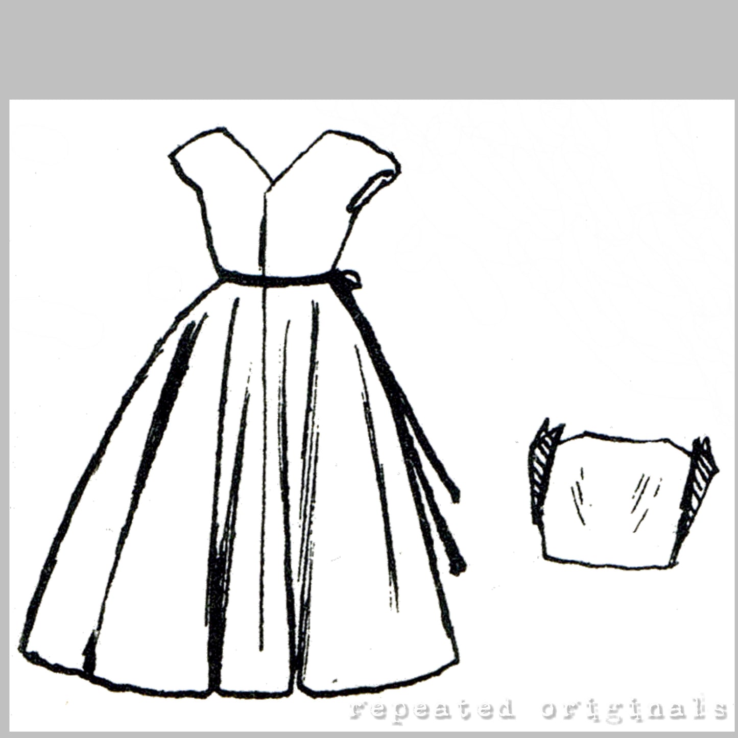 1953 Pedigree Elizabeth Dressmaking Doll Sewing Pattern - INSTANT DOWNLOAD PDF