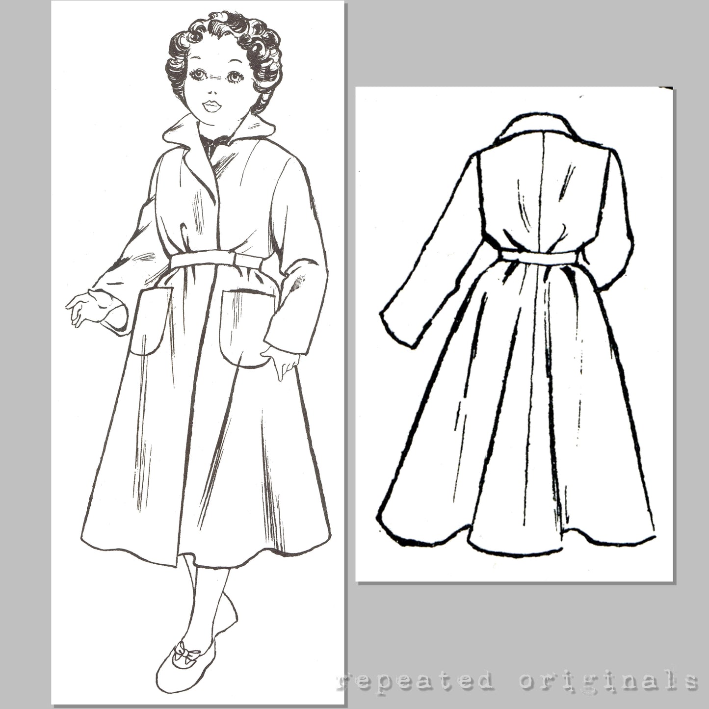 1953 Pedigree Elizabeth Dressmaking Doll Sewing Pattern - INSTANT DOWNLOAD PDF
