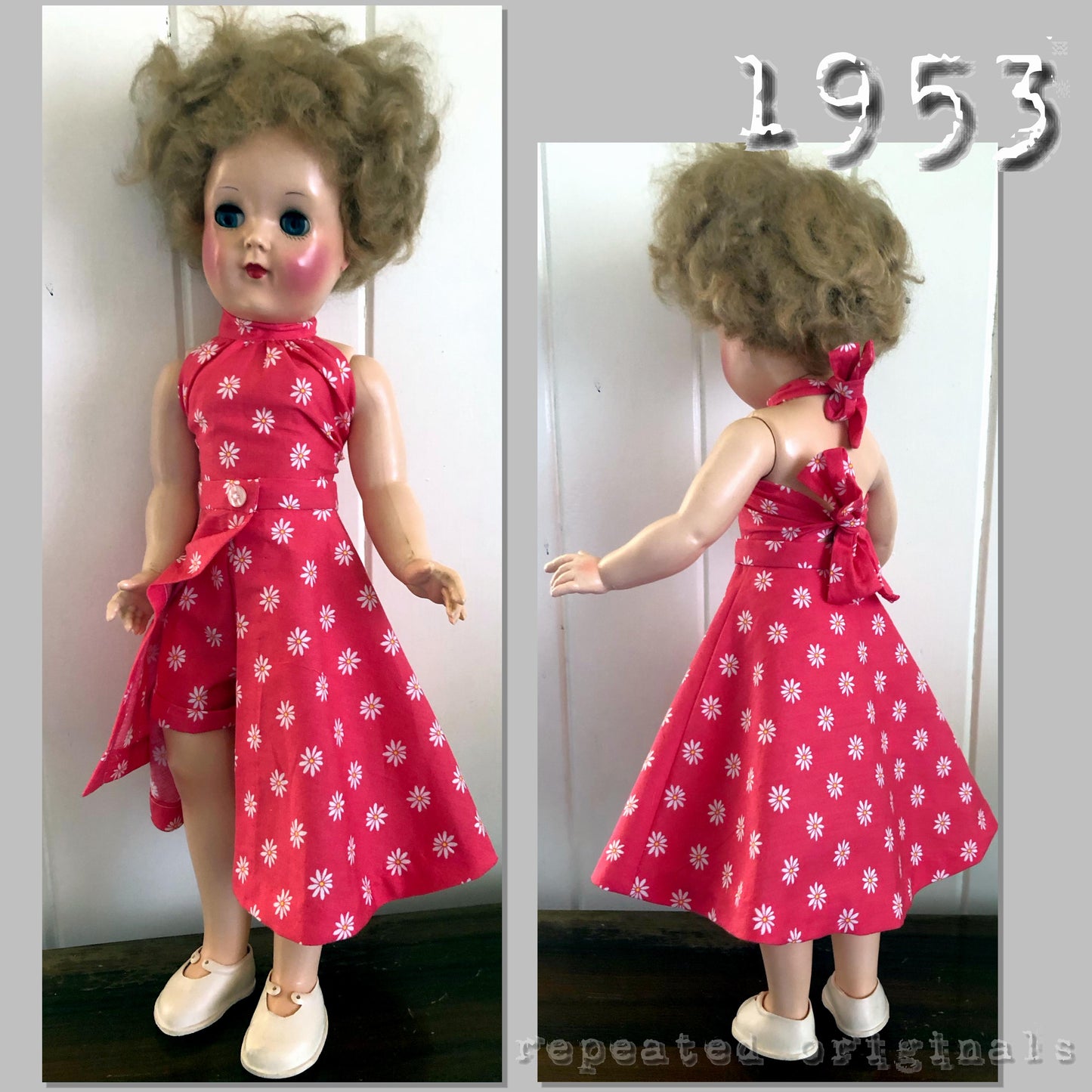 1953 Pedigree Elizabeth Dressmaking Doll Sewing Pattern - INSTANT DOWNLOAD PDF