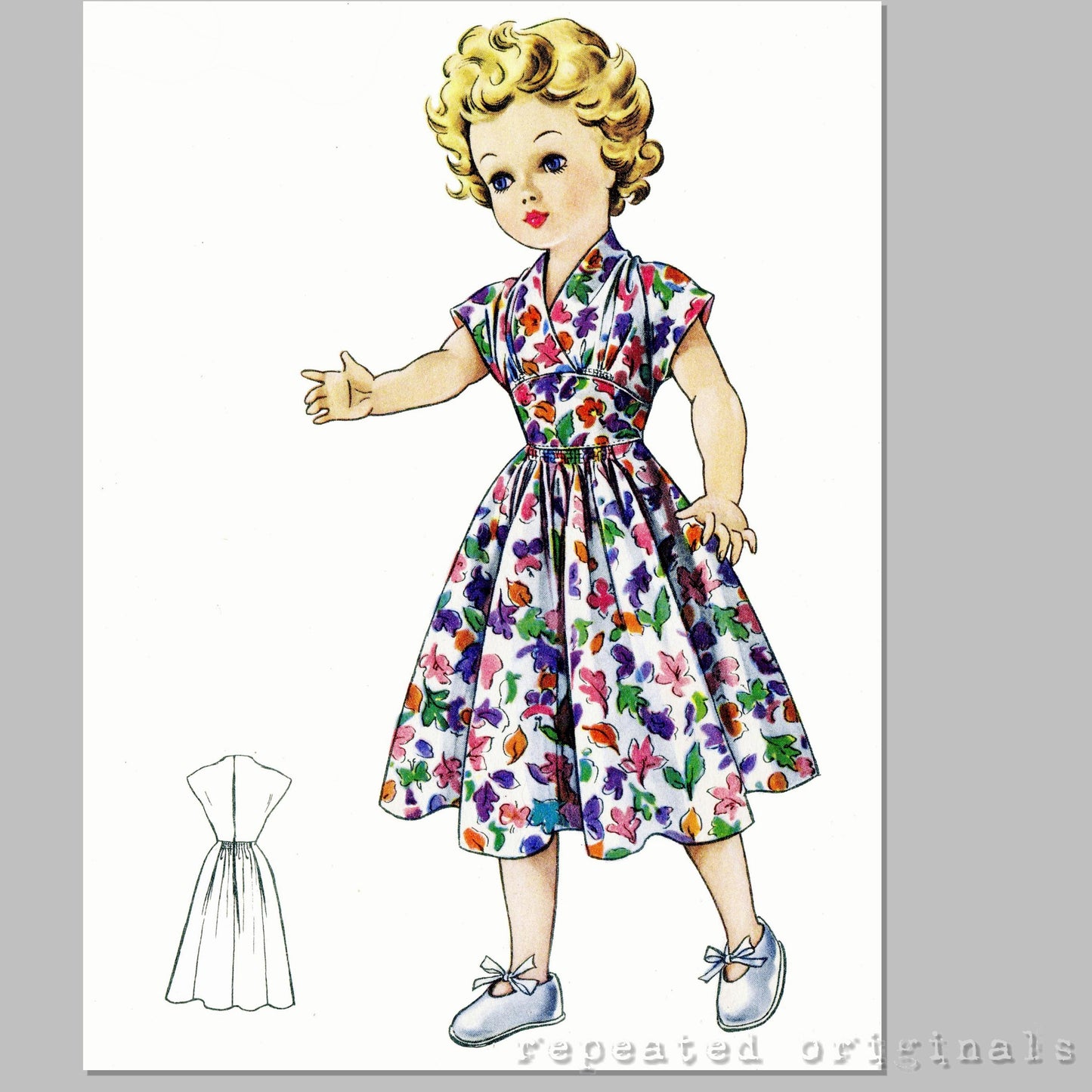 1953 Pedigree Elizabeth Dressmaking Doll Sewing Pattern - INSTANT DOWNLOAD PDF