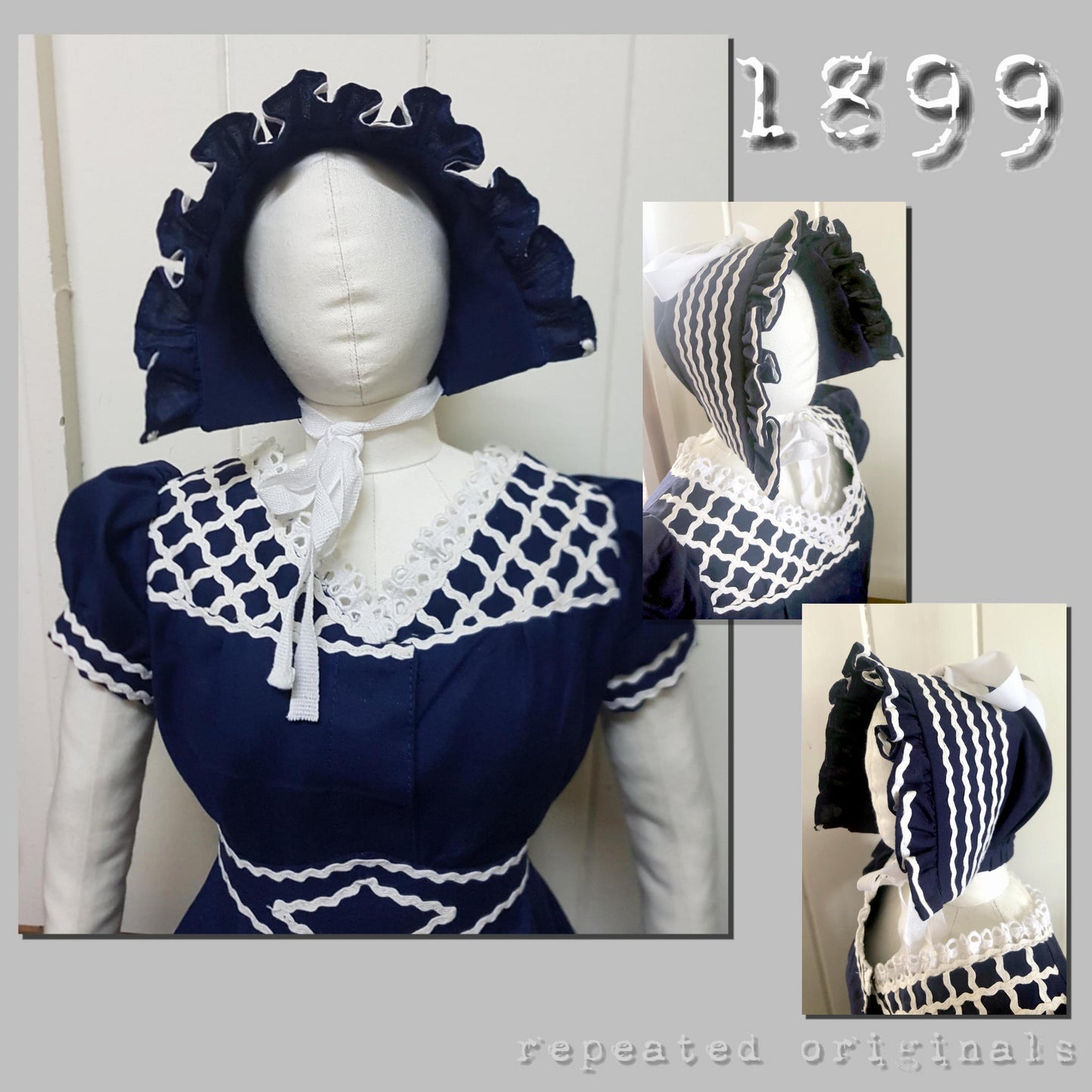 1899 Bathing Suit and Cap Sewing Pattern - INSTANT DOWNLOAD PDF