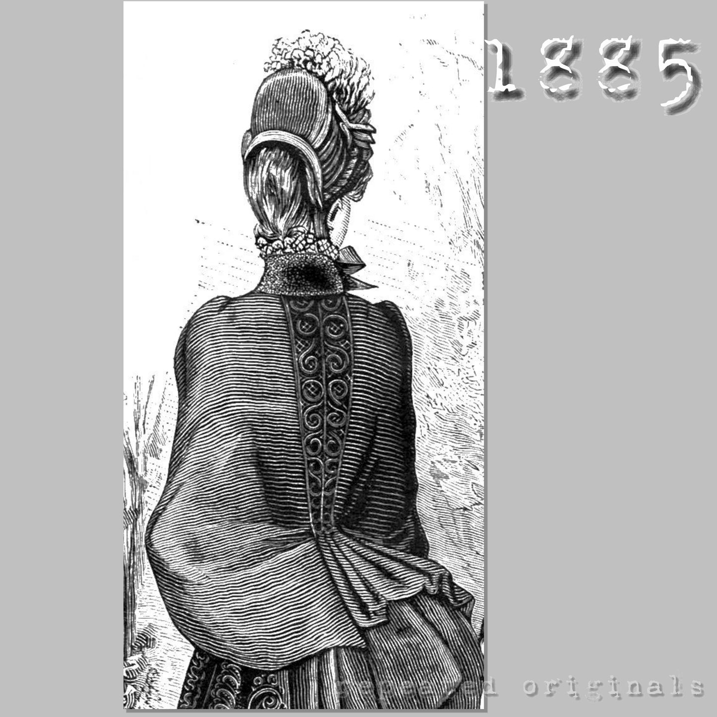 1885 Promenade Toilette Sewing Pattern - INSTANT DOWNLOAD PDF