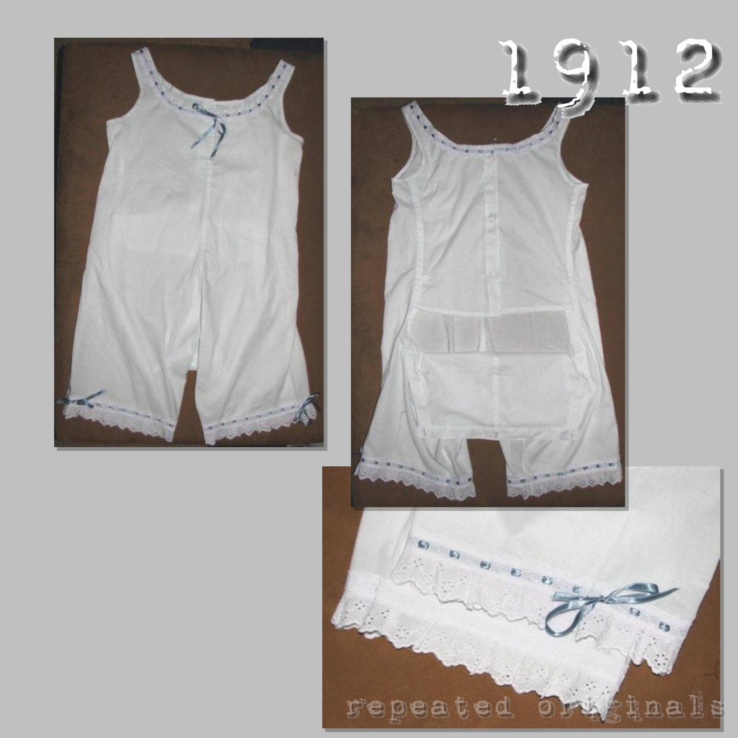 1912 Underwear for Girls 8 - 10 Years Sewing Pattern - INSTANT DOWNLOAD PDF