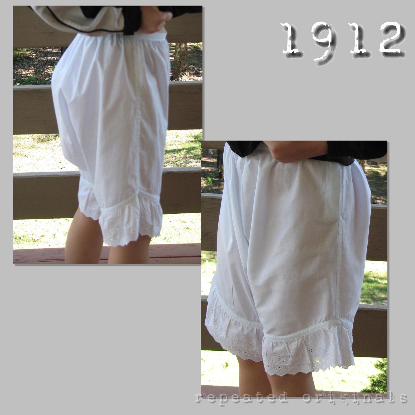 1912 Underwear for Girls 8 - 10 Years Sewing Pattern - INSTANT DOWNLOAD PDF