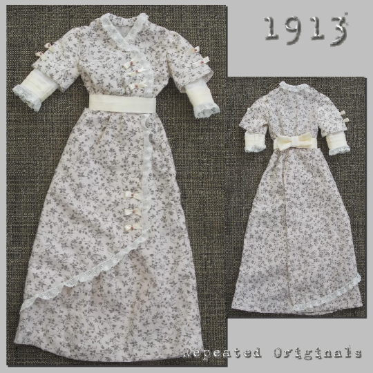 1913 Summer Dress Sewing Pattern - INSTANT DOWNLOAD PDF