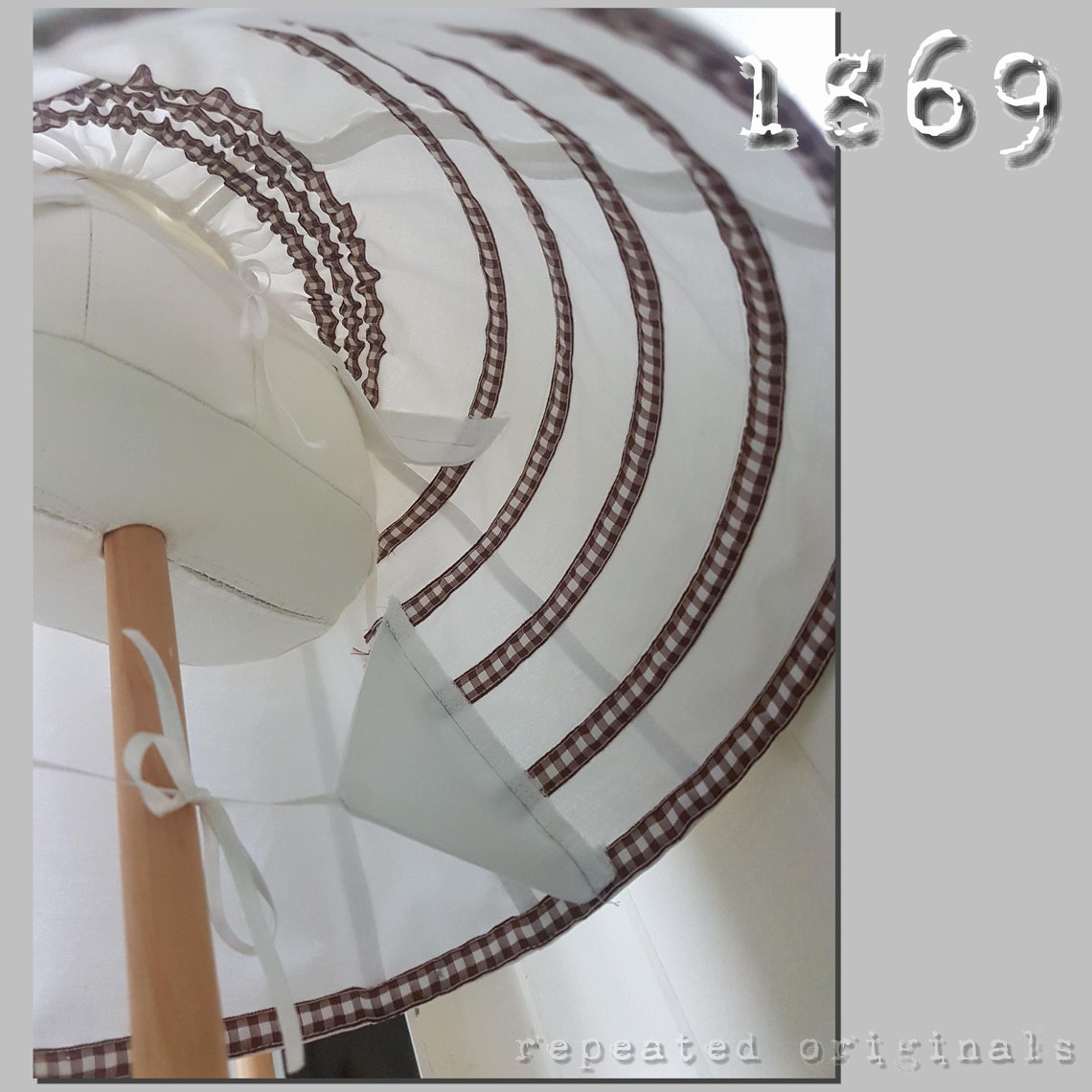 1869 Hoop Skirt with Bustle and Flounce Sewing Pattern - INSTANT DOWNLOAD PDF