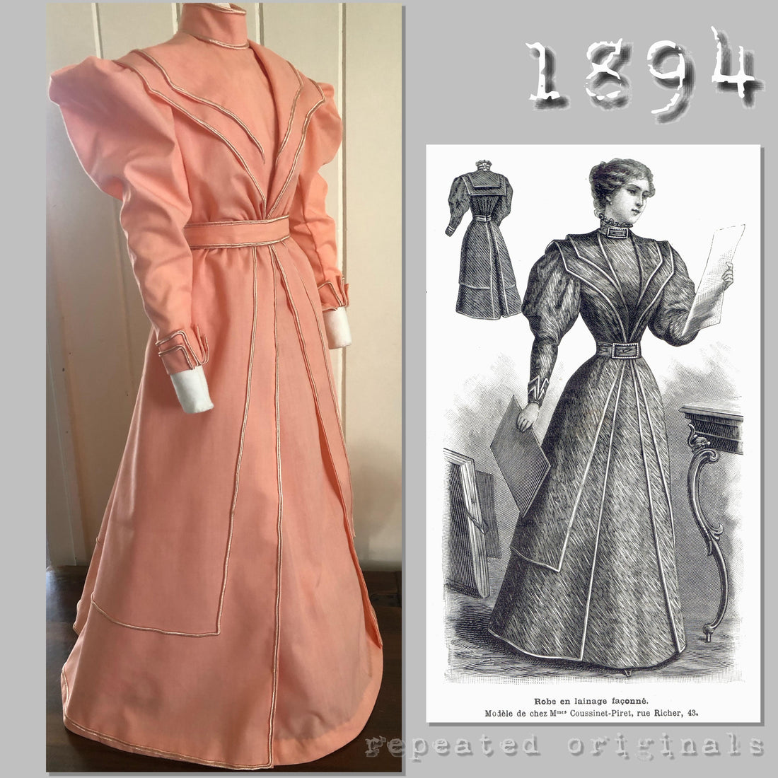 1894 Dress (O40415 44) Skirt and Bodice