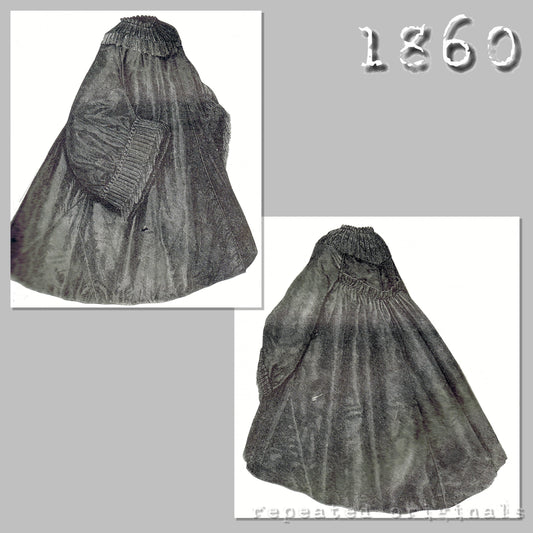 1860 Pelisse for Girl 8 - 10 Years - INSTANT DOWNLOAD PDF