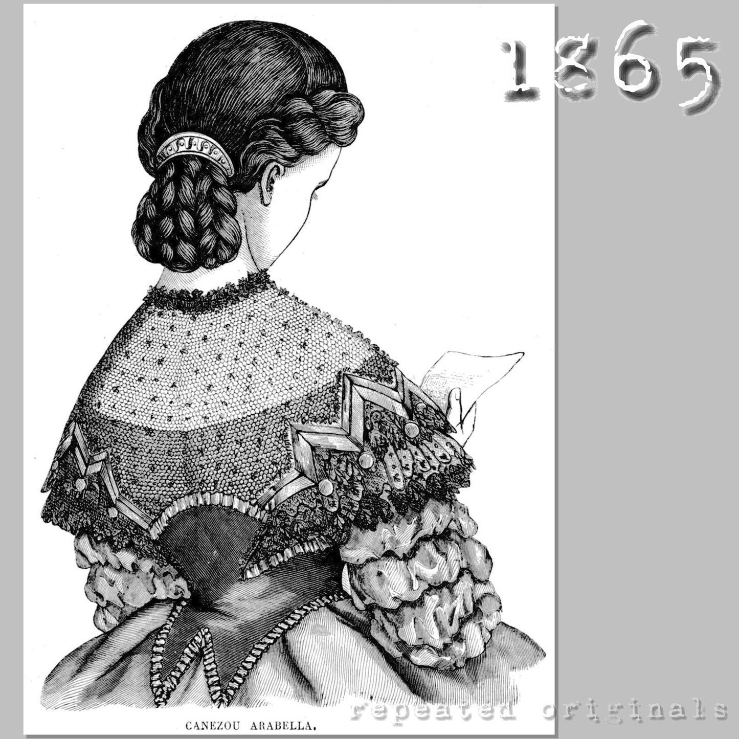 1865 Canezou Sewing Pattern - INSTANT DOWNLOAD PDF