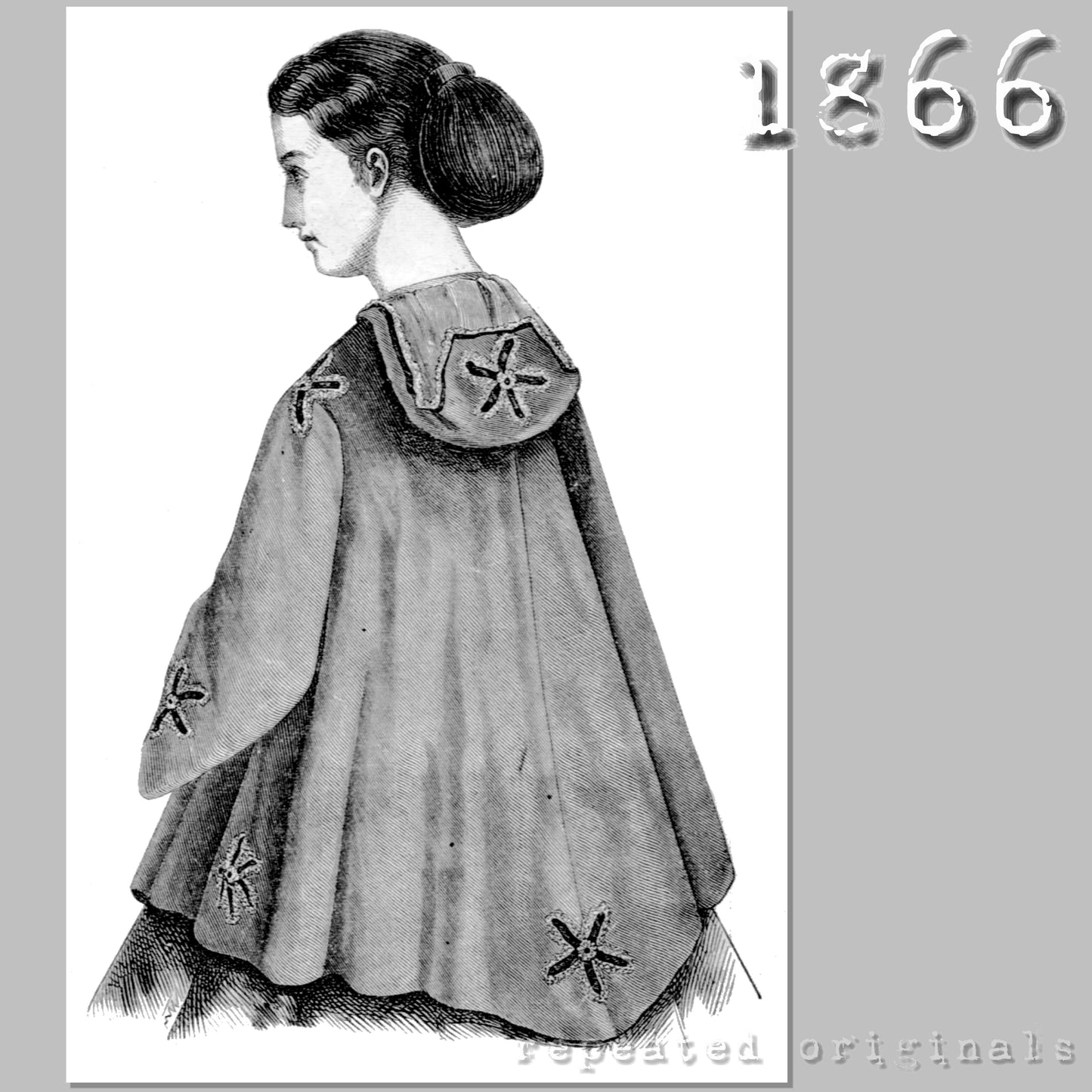 1866 Sortie de bal - Ball Jacket Sewing Pattern - INSTANT DOWNLOAD PDF