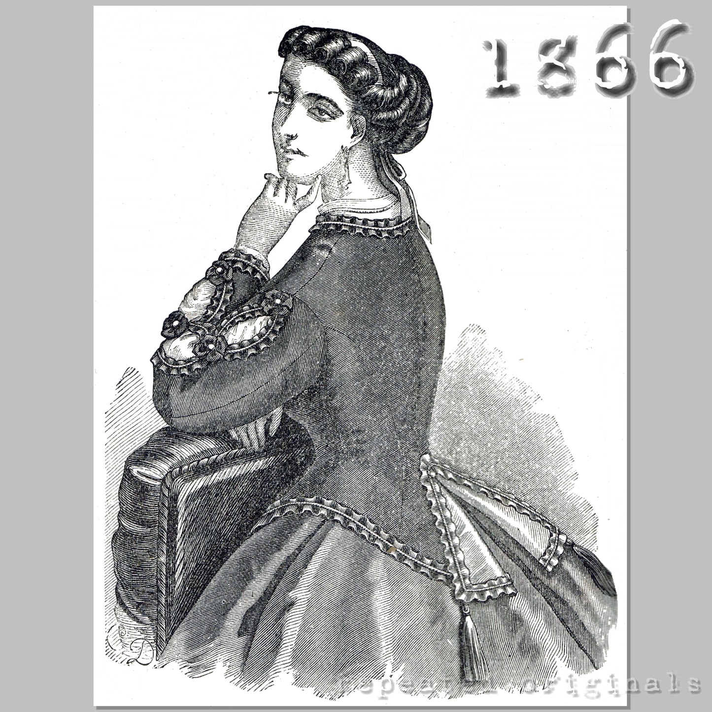 1866 Jacket with Vest Sewing Pattern - INSTANT DOWNLOAD PDF