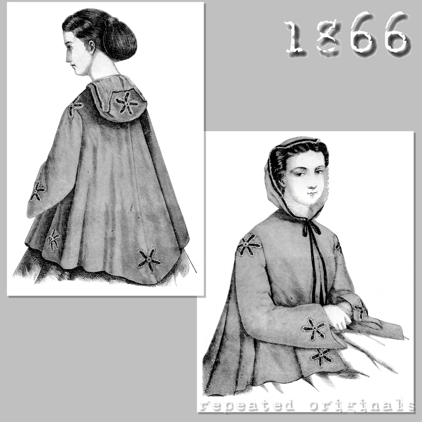 1866 Sortie de bal - Ball Jacket Sewing Pattern - INSTANT DOWNLOAD PDF