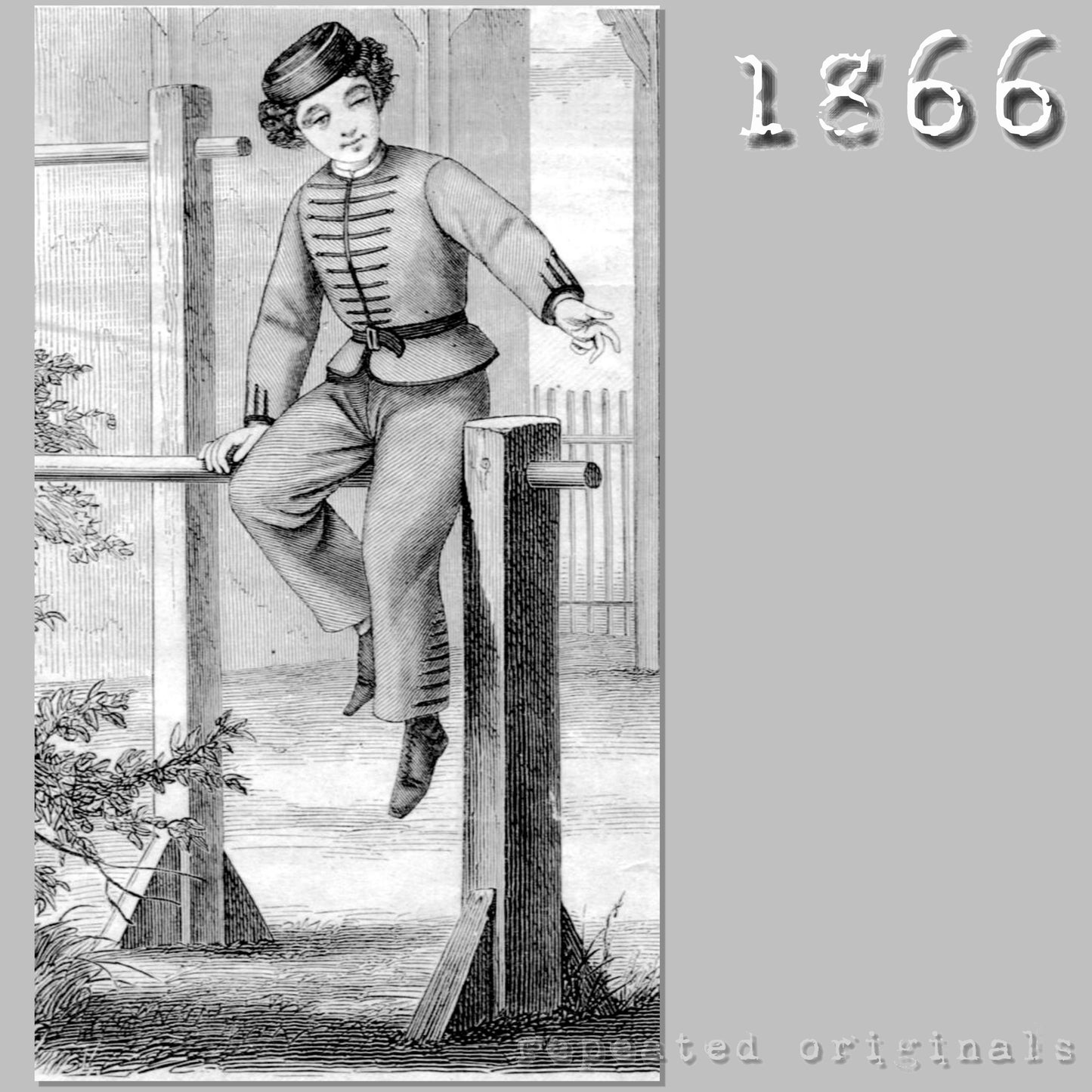 1866 Costume for Boy 8 - 10 Years Sewing Pattern - INSTANT DOWNLOAD PDF