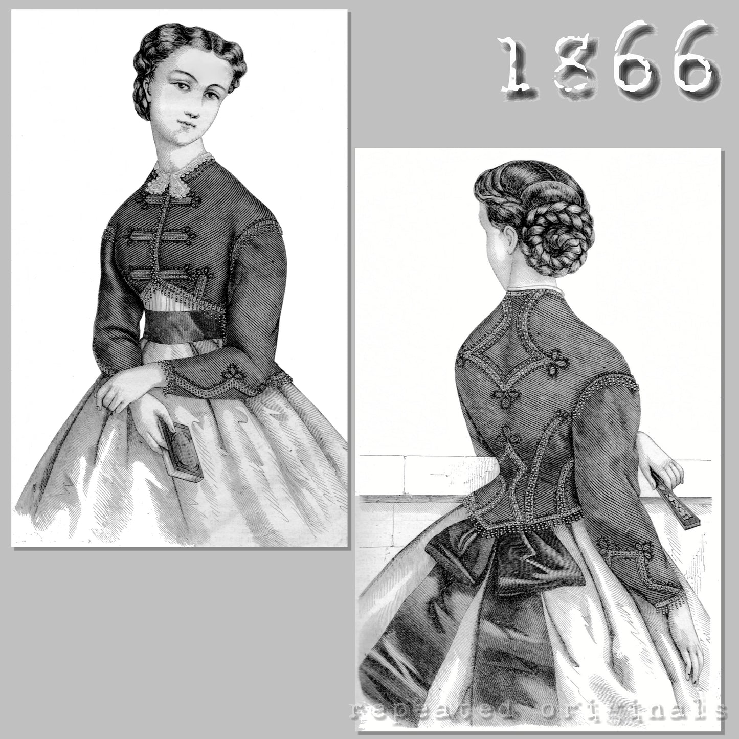 1866 Jacket Sewing Pattern - INSTANT DOWNLOAD PDF