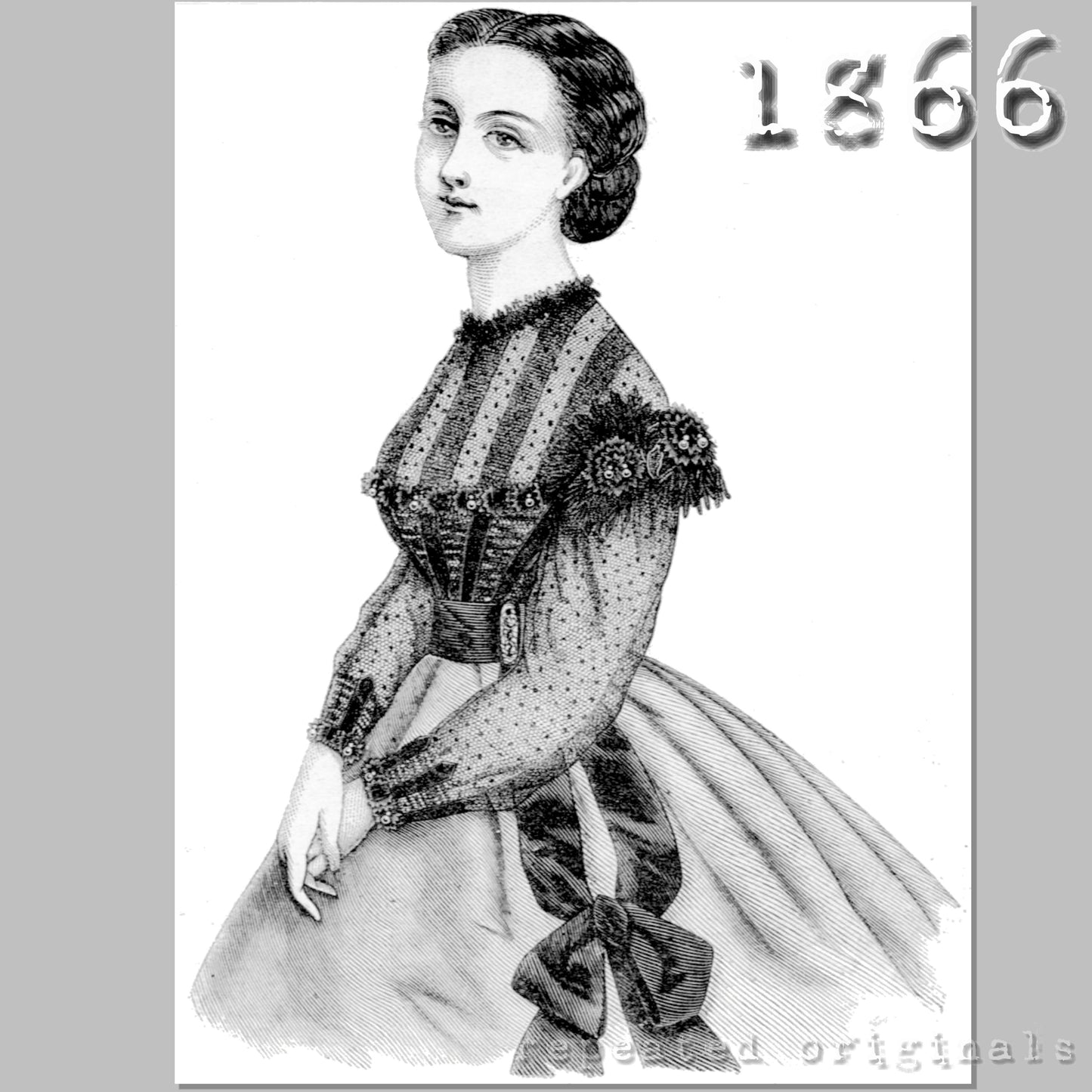 1866 Canezou Sewing Pattern - INSTANT DOWNLOAD PDF