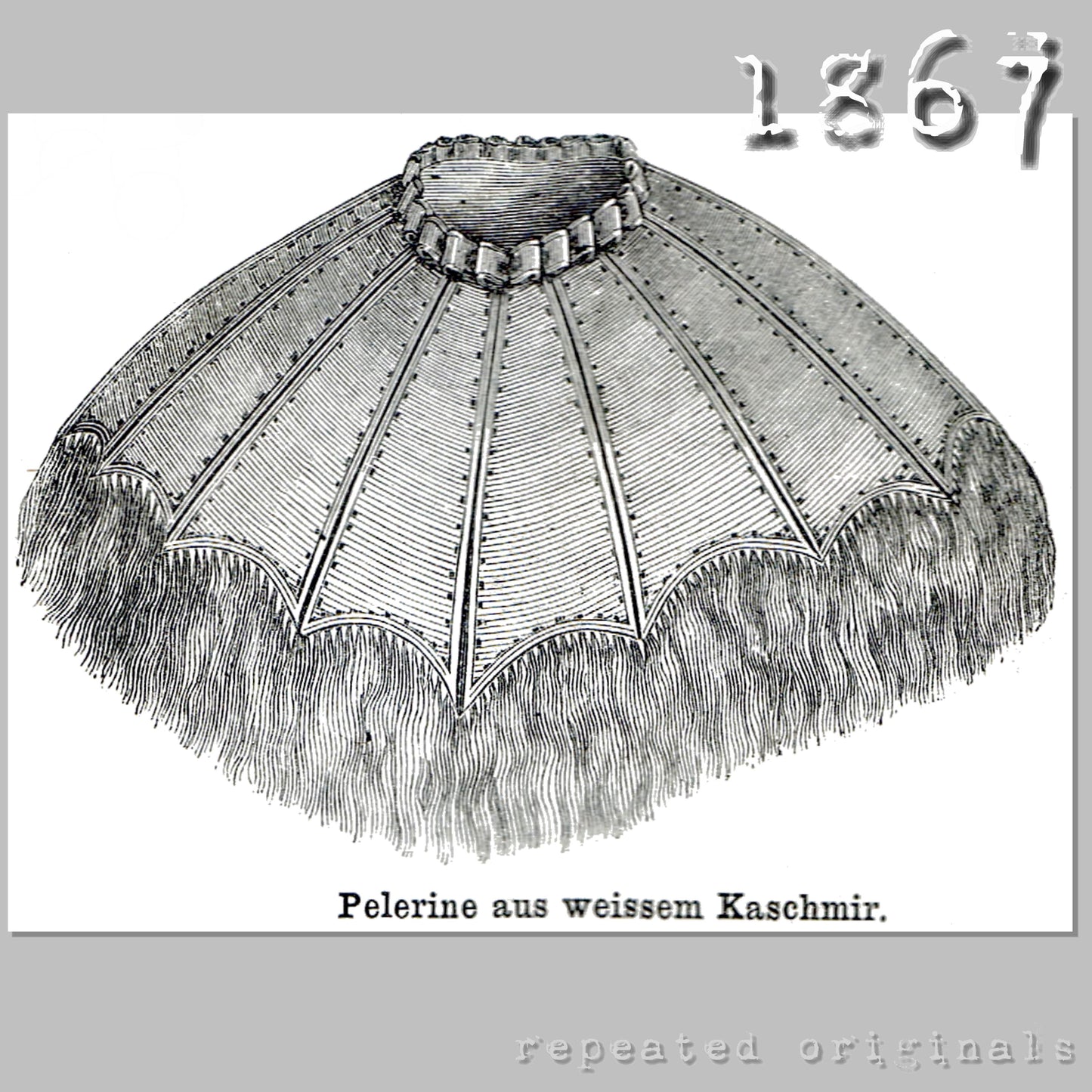 1867 Pelerine Sewing Pattern - INSTANT DOWNLOAND PDF