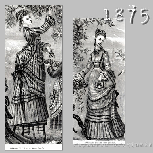 1875 Apron Sewing Pattern - INSTANT DOWNLOAD PDF