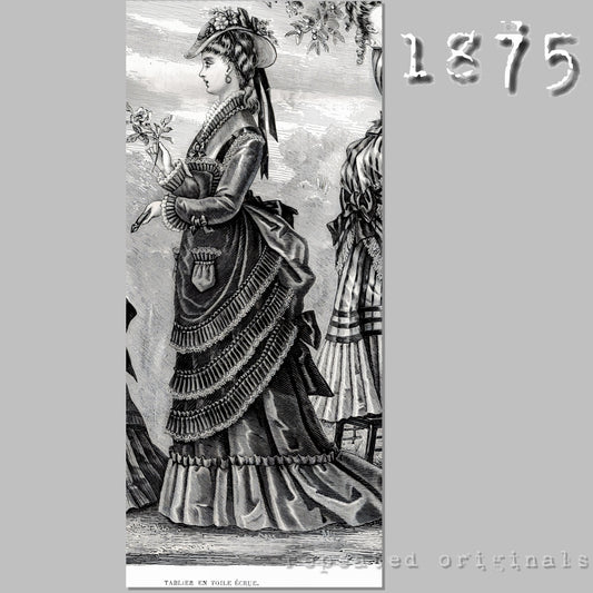 1875 Apron Sewing Pattern - INSTANT DOWNLOAD PDF