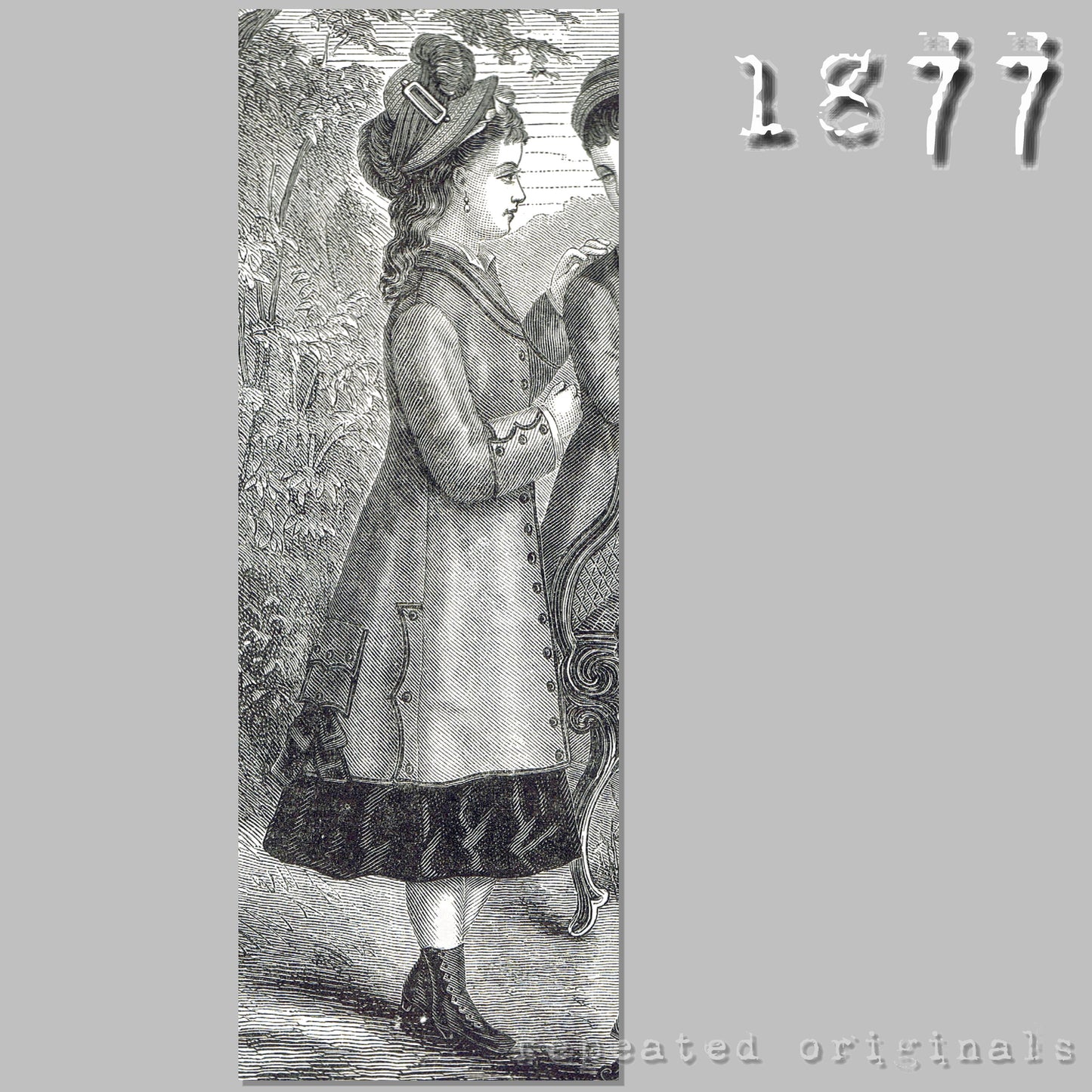 1877 Paletot for Girl 8 - 10 Years Sewing Pattern - INSTANT DOWNLOAD PDF