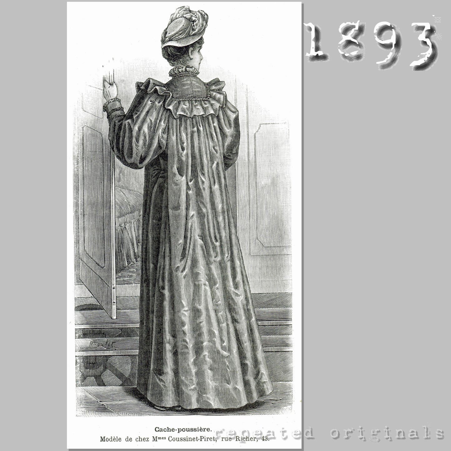 1893 Dustcoat Sewing Pattern - INSTANT DOWNLOAD PDF