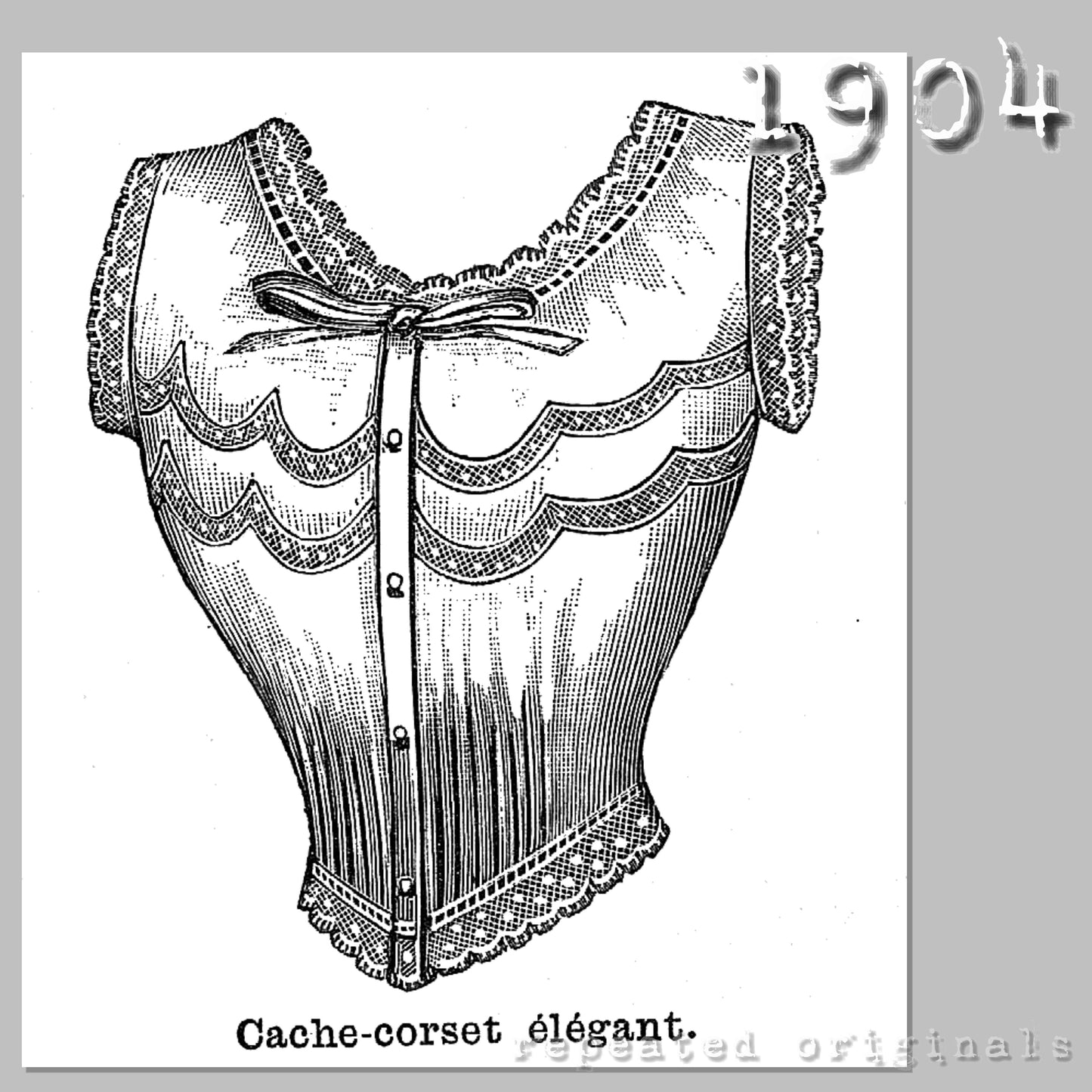 1904 Underwear Set Sewing Pattern - INSTANT DOWNLOAD PDF