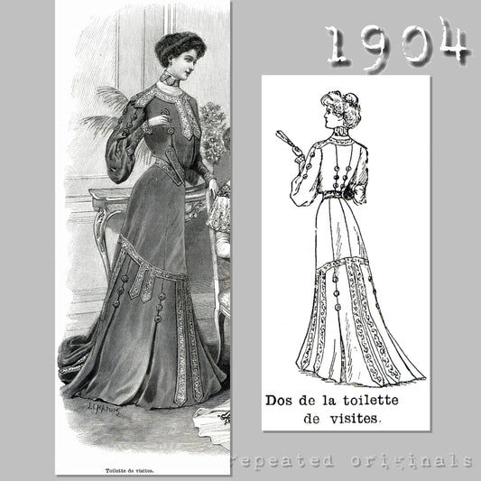 1904 Visiting Suit Sewing Pattern - INSTANT DOWNLOAD PDF