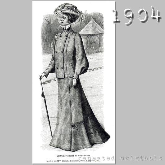 1904 Suit Sewing Pattern - INSTANT DOWNLOAD PDF