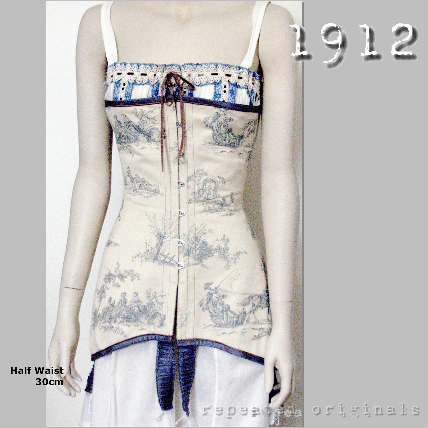 1912 Corset Sewing Pattern - INSTANT DOWNLOAD PDF
