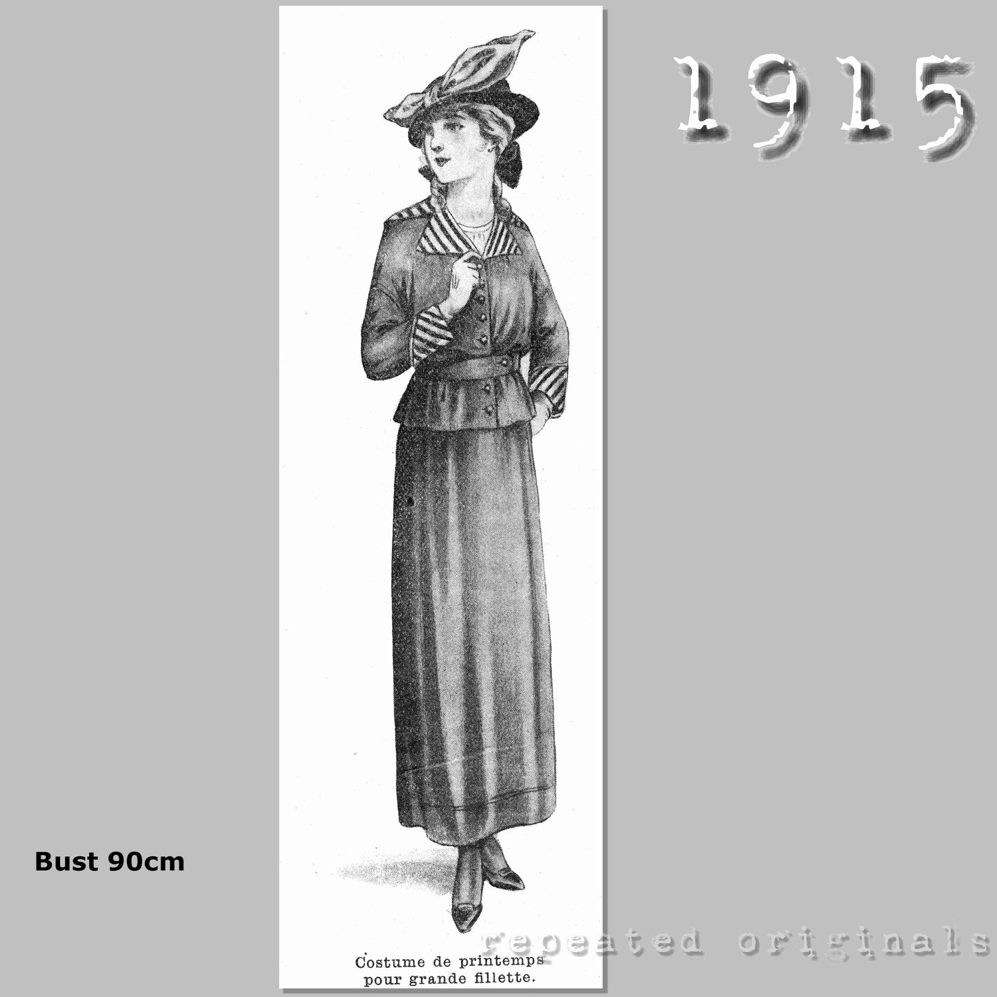 1915  Spring Outfit Sewing Pattern - INSTANT DOWNLOAD PDF