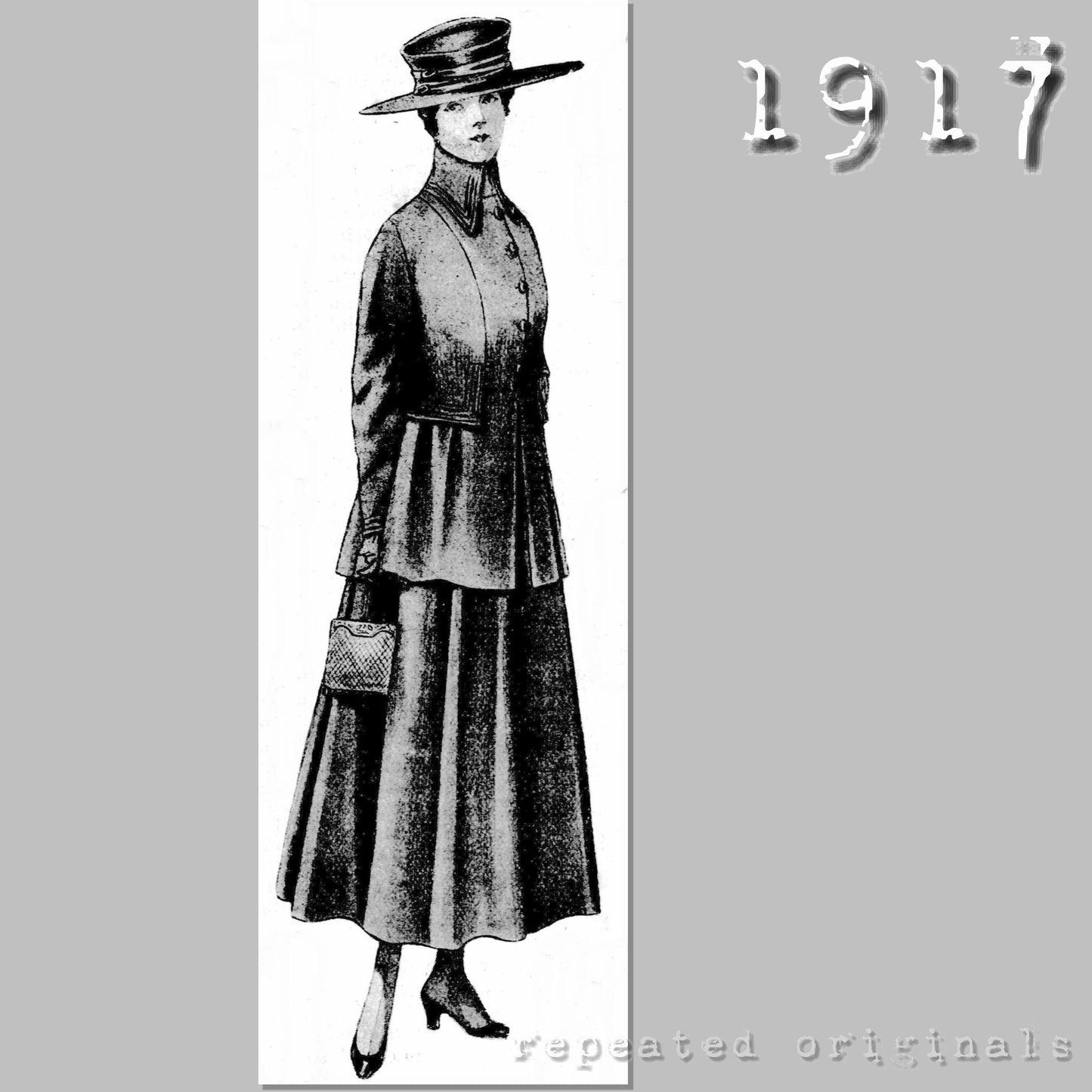 1917 Wool Suit Sewing Pattern - INSTANT DOWNLOAD PDF