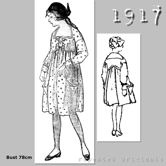 1917 Dress and Jacket for Girl 11 Years Sewing Pattern - INSTANT DOWNLOAD PDF