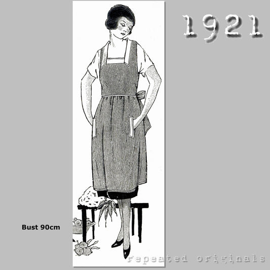 1921 Apron Sewing Pattern - INSTANT DOWNLOAD PDF