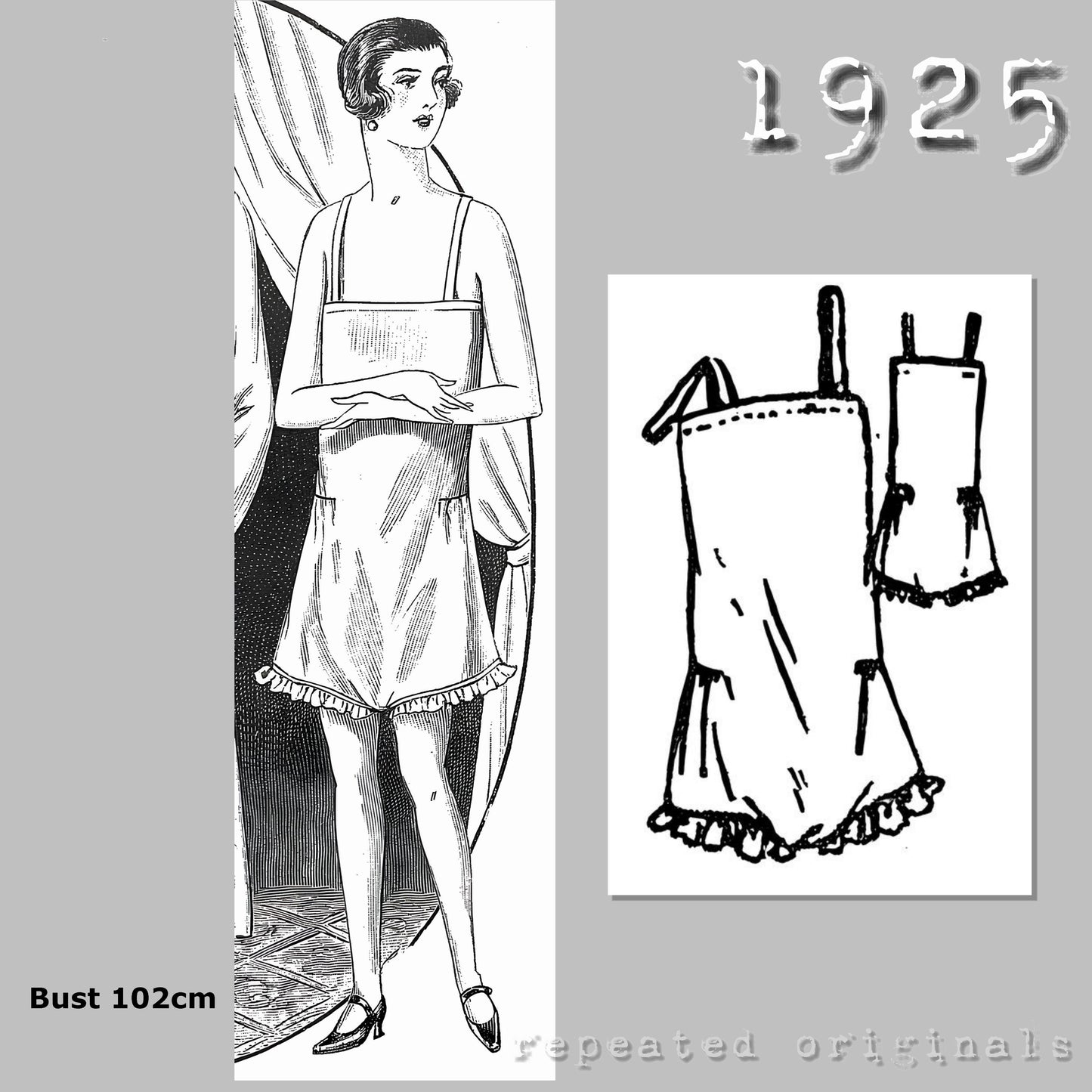 1925 Combinations Sewing Pattern - INSTANT DOWNLOAD PDF