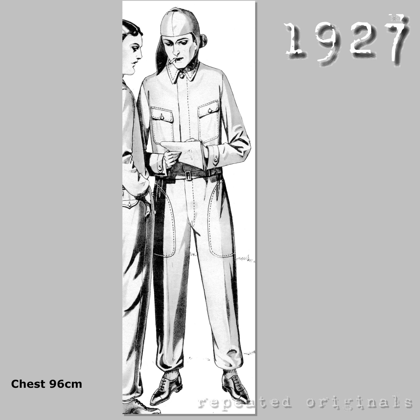 1927 Gentleman's Motorcycle Suit - Overalls - Sewing Pattern - INSTANT DOWNLOAD PDF