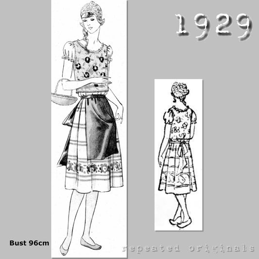 1929 Fantasy Costume 'Dutchwoman' Sewing Pattern - INSTANT DOWNLOAD PDF