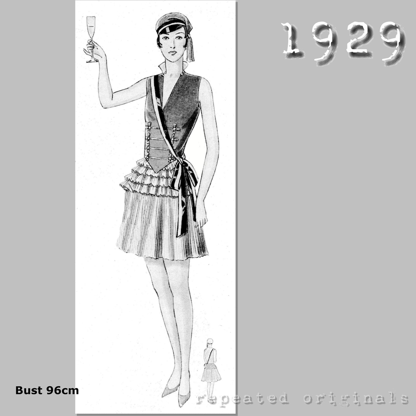 1929 Fraternity Student Fantasy Costume Sewing Pattern - INSTANT DOWNLOAD PDF